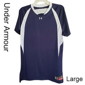 Under Armour Women's Authentic Next V-Neck Athletic Sports Jersey Large New